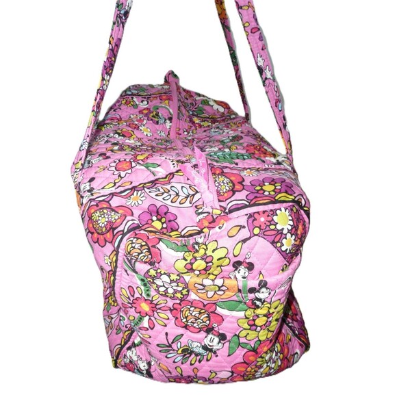 Disney Parks Vera Bradley Large Duffel ~ Just Mousing Around Mickey Minnie Pink - Picture 4 of 13